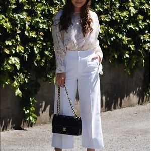 • Club Monaco • Silk Floral Tie Sleeves Blouse Md